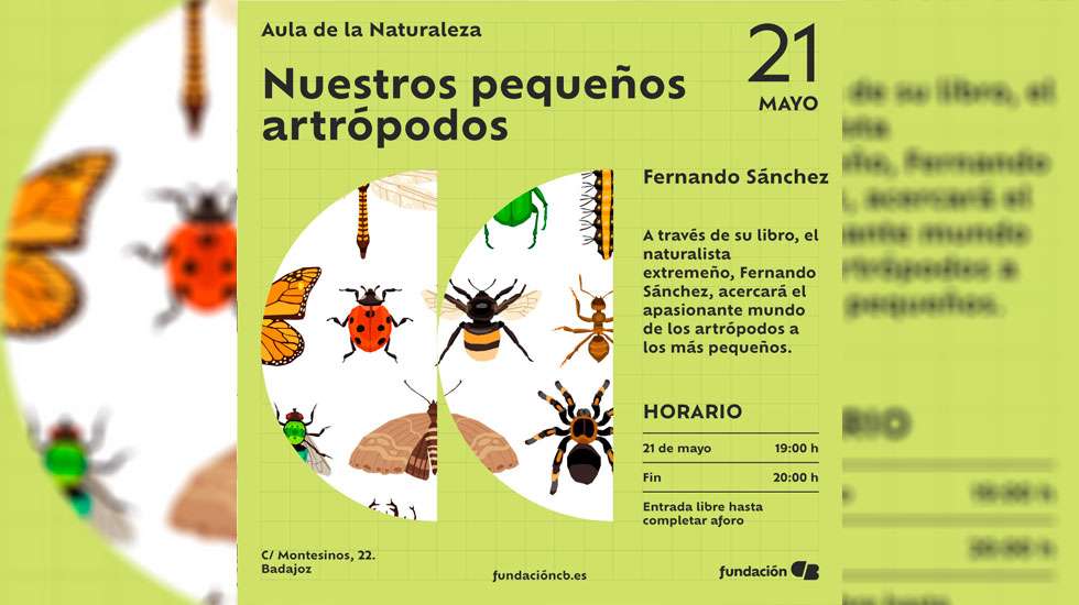 Conferencia ‘Nuestros pequeños artrópodos’ en Badajoz