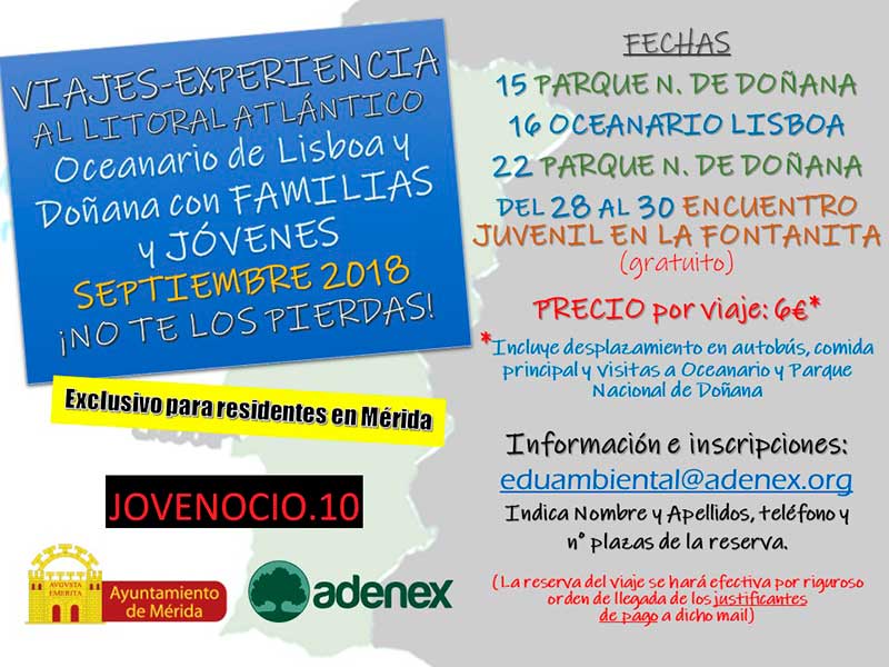 Actividades medioambientales del Ayuntamiento de Mérida y Adenex