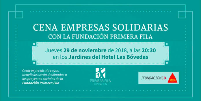 La Fundación Primera Fila organiza una nueva edición de su cena solidaria para empresas