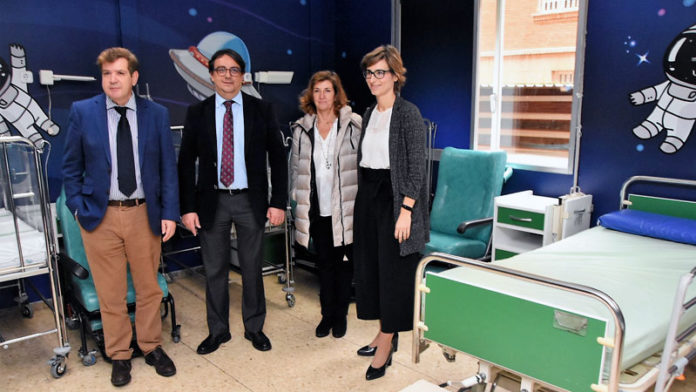 Los espacios de pediatría del hospital Materno Infantil de Badajoz presentan su nueva imagen
