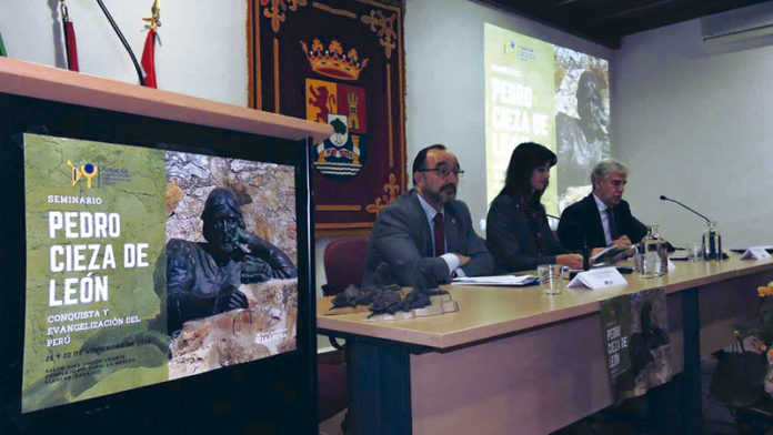 La Fundación Yuste analiza la figura de Pedro Cieza de León en Llerena, su ciudad natal. Grada 129