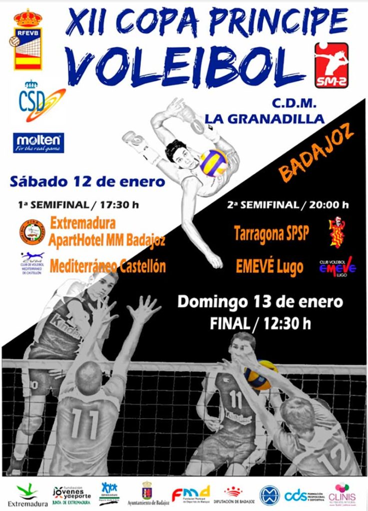 El pabellón La Granadilla de Badajoz acoge la Copa Príncipe de voleibol