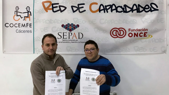 Cocemfe Cáceres y la Asociación Nacional de Futbolchapas de Cáceres renuevan su colaboración Cocemfe Cáceres y la Asociación Nacional de Futbolchapas de Cáceres renuevan su colaboración