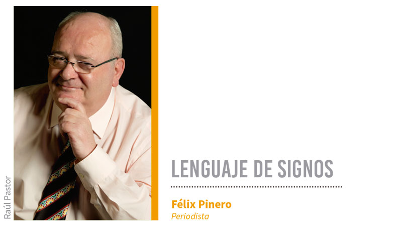 Lenguaje de signos. Grada 131. Félix Pinero