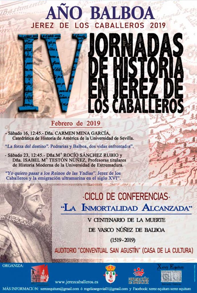Jerez de los Caballeros acoge un ciclo de conferencias sobre Vasco Núñez de Balboa