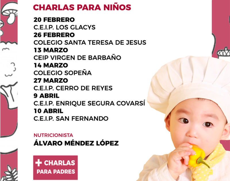 Fundación CB organiza un ciclo sobre nutrición en varios colegios de Badajoz