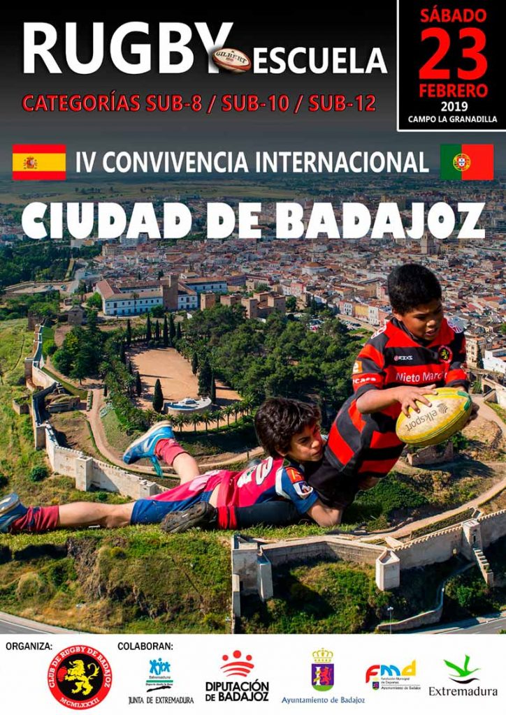 Una convivencia de rugby reunirá en Badajoz el sábado a más de 800 jóvenes