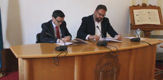 La Diputación de Badajoz y el Ayuntamiento de Mérida reformarán las pistas de atletismo del Diocles