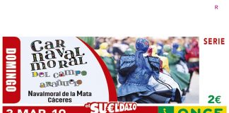 El cupón de la ONCE rinde homenaje al Carnaval de Campo Arañuelo