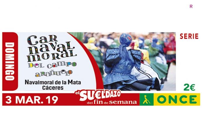 El cupón de la ONCE rinde homenaje al Carnaval de Campo Arañuelo