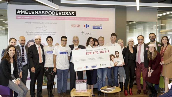Carrefour y Ausonia donan 72.180 euros destinados a la lucha contra el cáncer de mama