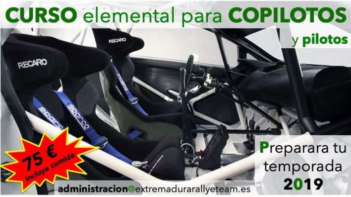 El Extremadura Rally Team organiza un curso de copilotos
