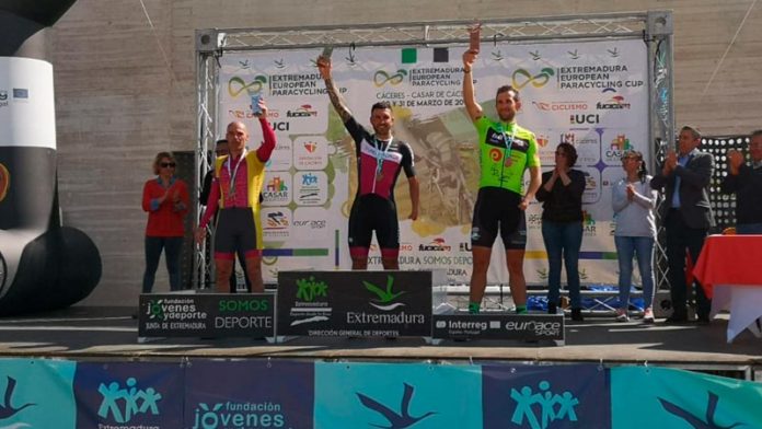 Rubén Tanco consigue dos medallas de oro en la Extremadura European Paracylcling Cup celebrada en Cáceres