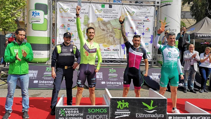 Rubén Tanco consigue dos medallas de oro en la Extremadura European Paracylcling Cup celebrada en Cáceres