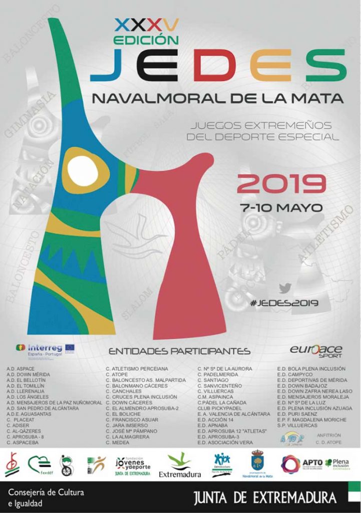 Navalmoral de la Mata acoge la convivencia final de los Jedes 2019. Grada 134. Primera Fila