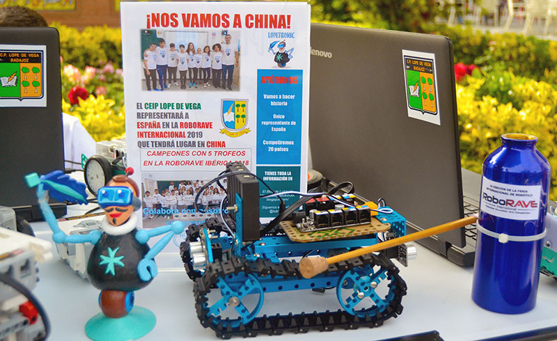 El colegio Lope de Vega de Badajoz representará a España en RoboRAVE International, que se celebra en China