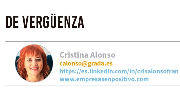 De vergüenza. Grada 135. Cristina Alonso