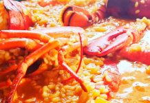 Arroz con bogavante caldoso