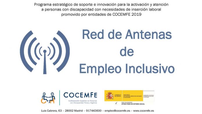 Cocemfe Cáceres continúa desarrollando el programa 'Red de antenas de empleo inclusivo'