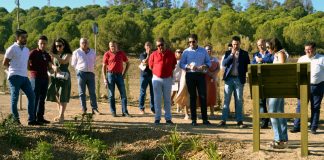 La Diputación de Badajoz crea en Valverde de Leganés el primer jardín adaptado al cambio climático