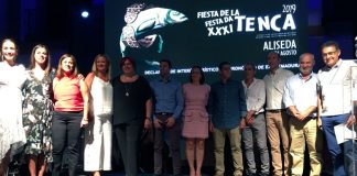 La actriz Clara Alvarado y el equipo de la Universidad de Extremadura 'Pretagu' reciben la Tenca de Oro