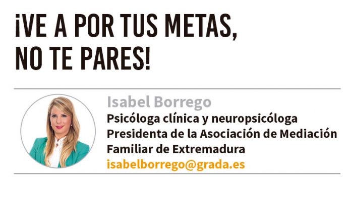 ¡Ve a por tus metas, no te pares! Grada 137. Isabel Borrego