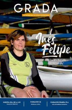 Inés Felipe. "No limites tus retos, reta tus límites". Grada 139. Portada