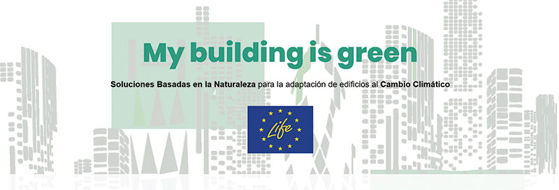 ‘LIFE MyBuildingisGreen’ ofrece soluciones para la adaptación de edificios al cambio climático. Grada 139. Diputación de Badajoz