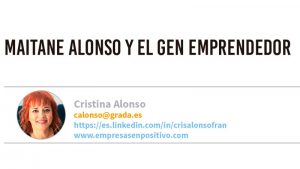 Maitane Alonso y el gen emprendedor. Grada 138. Cristina Alonso