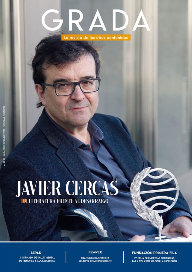 Javier Cercas. Literatura frente al desarraigo. Grada 140. Portada