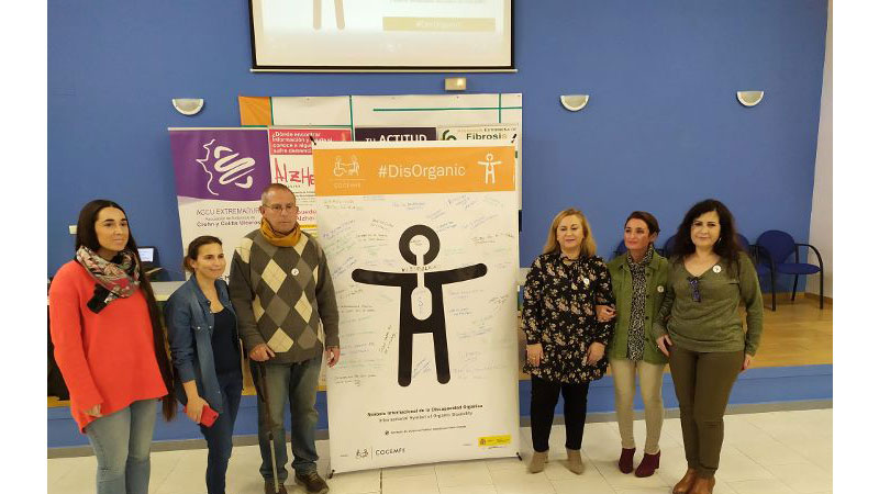 Cocemfe Cáceres presenta el símbolo internacional de la discapacidad orgánica