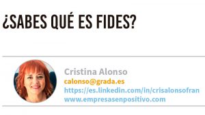 ¿Sabes qué es Fides? Grada 140. Cristina Alonso