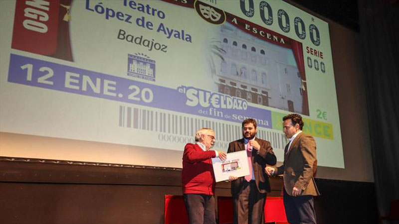 Teatro López de Ayala protagoniza el cupón de la ONCE