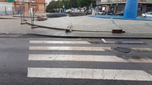 Apamex realiza aportaciones a la accesibilidad de la plaza de Santa Marta de Badajoz