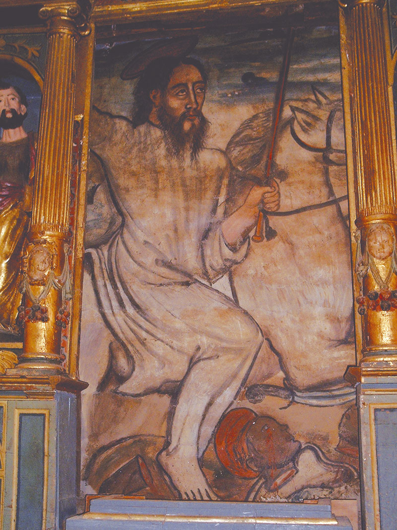 Pinturas murales en Villa del Rey. Grada 142. José Antonio Ramos / Óscar de San Macario