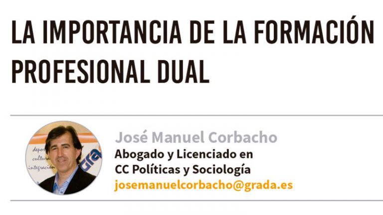 La importancia de la formación profesional dual. Grada 144. José Manuel Corbacho