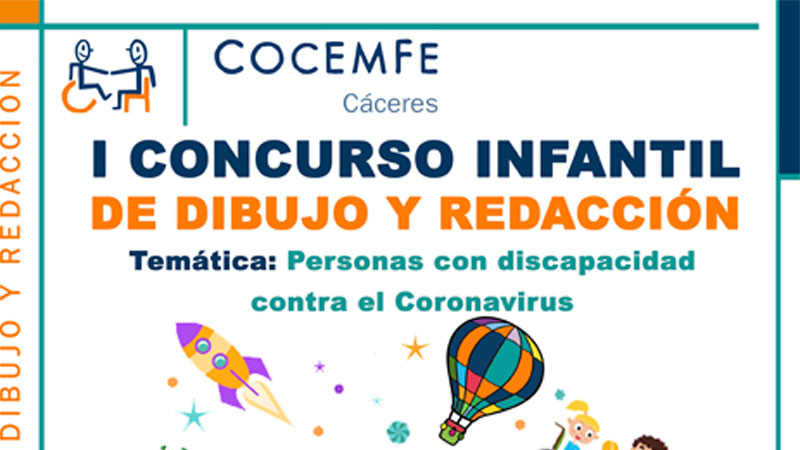 Cocemfe Cáceres convoca un concurso infantil de dibujo y redacción