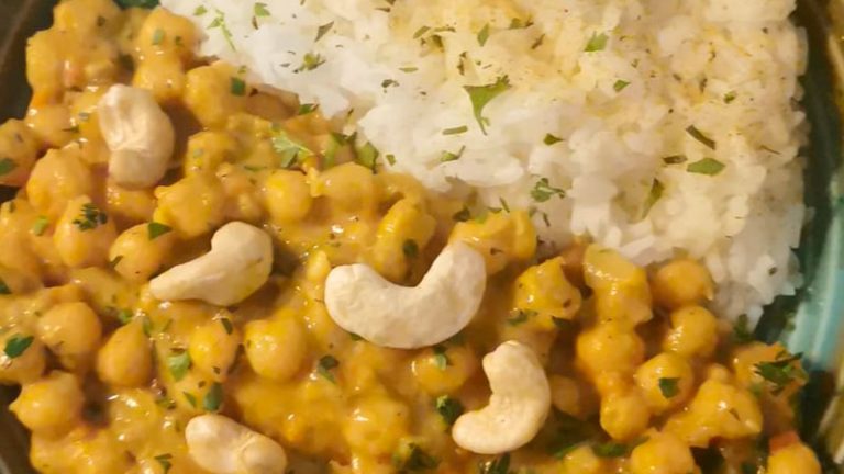 Curry de garbanzos vegano. Antonio Martínez Bautista