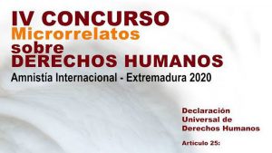 Amnistía Internacional convoca el IV Concurso de microrrelatos sobre derechos humanos