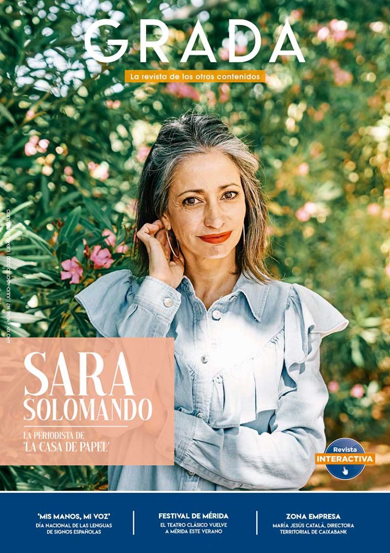 Sara Solomando. La periodista de 'La casa de papel'. Grada 147. Portada