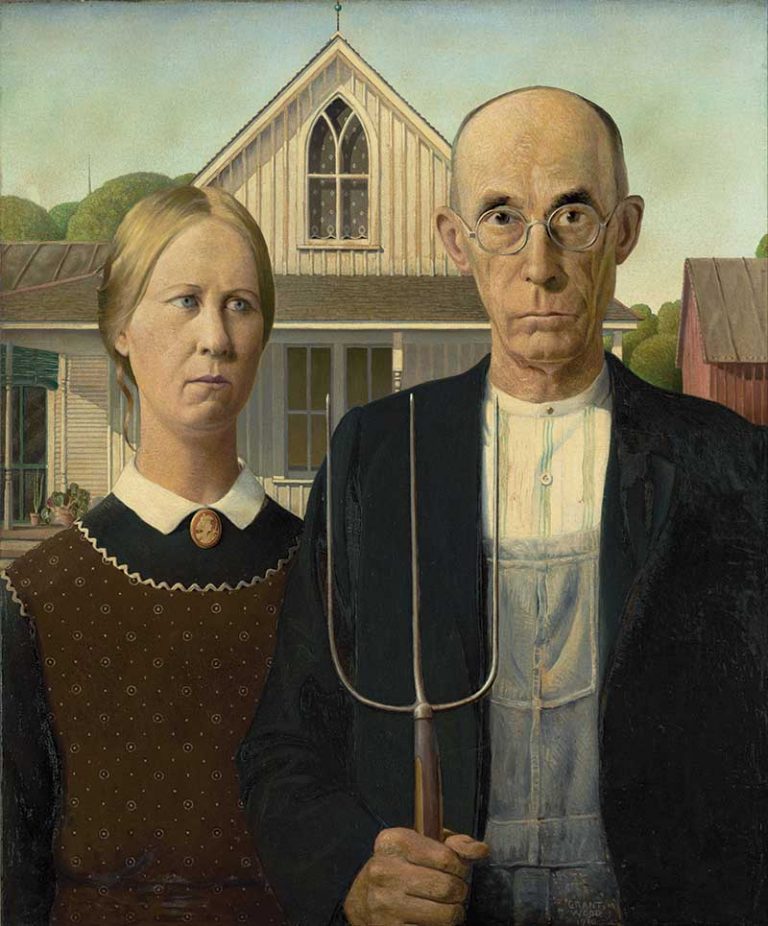 ‘American Gothic’, de Grant Wood. Grada 147. Inmaculada González