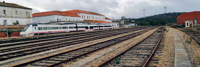 Estación de tren de Valencia de Alcántara. Foto: Cedida