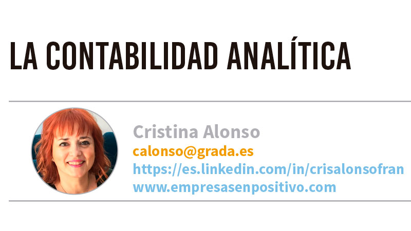 La contabilidad analítica. Grada 148. Cristina Alonso
