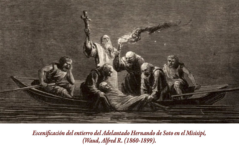 Escenificación del entierro de Hernando de Soto