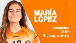 La receptora María López se incorpora a la primera plantilla del Club Pacense Voleibol