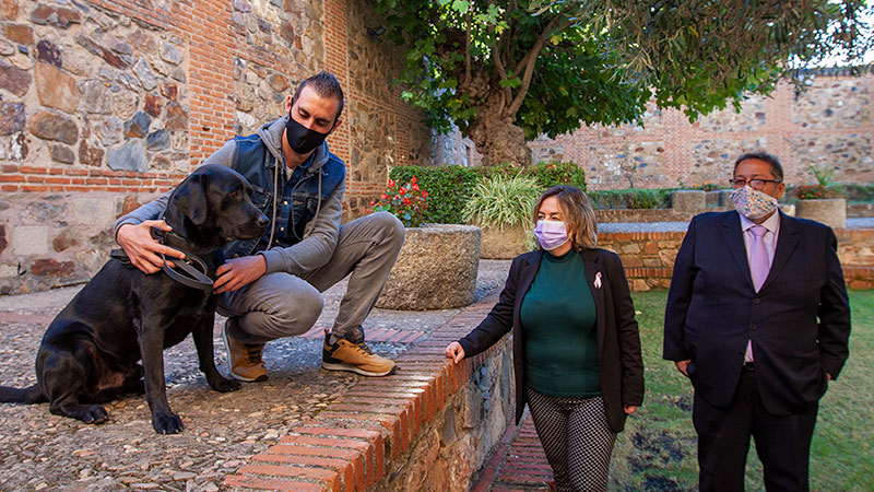 La Diputación de Cáceres desarrolla una terapia asistida con perros para víctimas de violencia de género