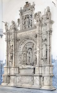 O túmulo de D. Jorge de Melo em Portalegre. Grada 150. Francisco Bilou