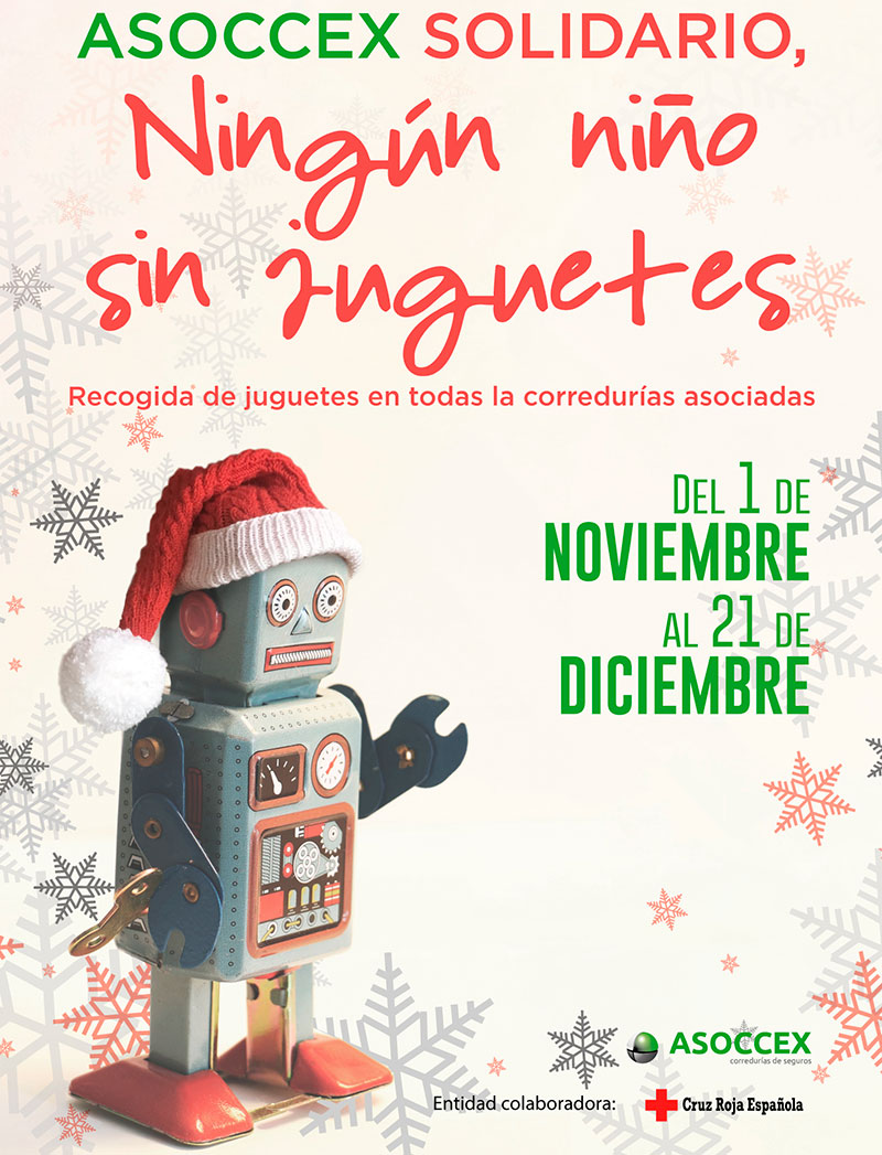 Cartel de la campaña solidaria de recogida de juguetes