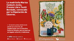 Marisa Calduch gana el Premio Libro Textil Bordado de la Diputación de Cáceres