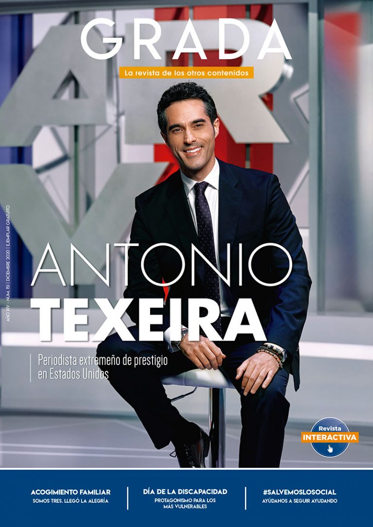 Antonio Texeira. Periodista extremeño de prestigio en Estados Unidos. Grada 151. Portada